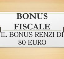 BONUS RENZI COSA E’ E A CHI E’ RICONOSCIUTO